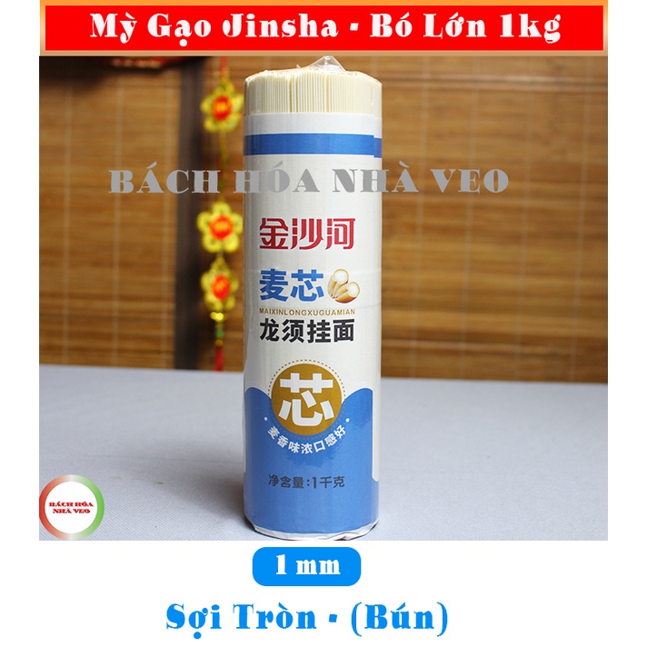 Mỳ Sợi Jinsha, Mỳ Trường Thọ Bó Lớn 1kg và 500g, Sợi (Tròn, Dẹt) Hàng Chuẩn, Date Mới_thumbnail_9
