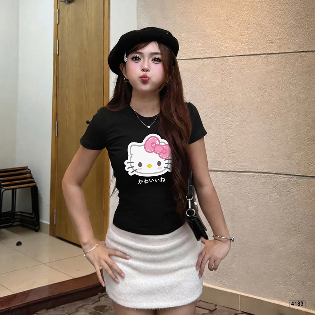 Áo baby tee form ôm kittie cute Beezy 4183_thumbnail_3