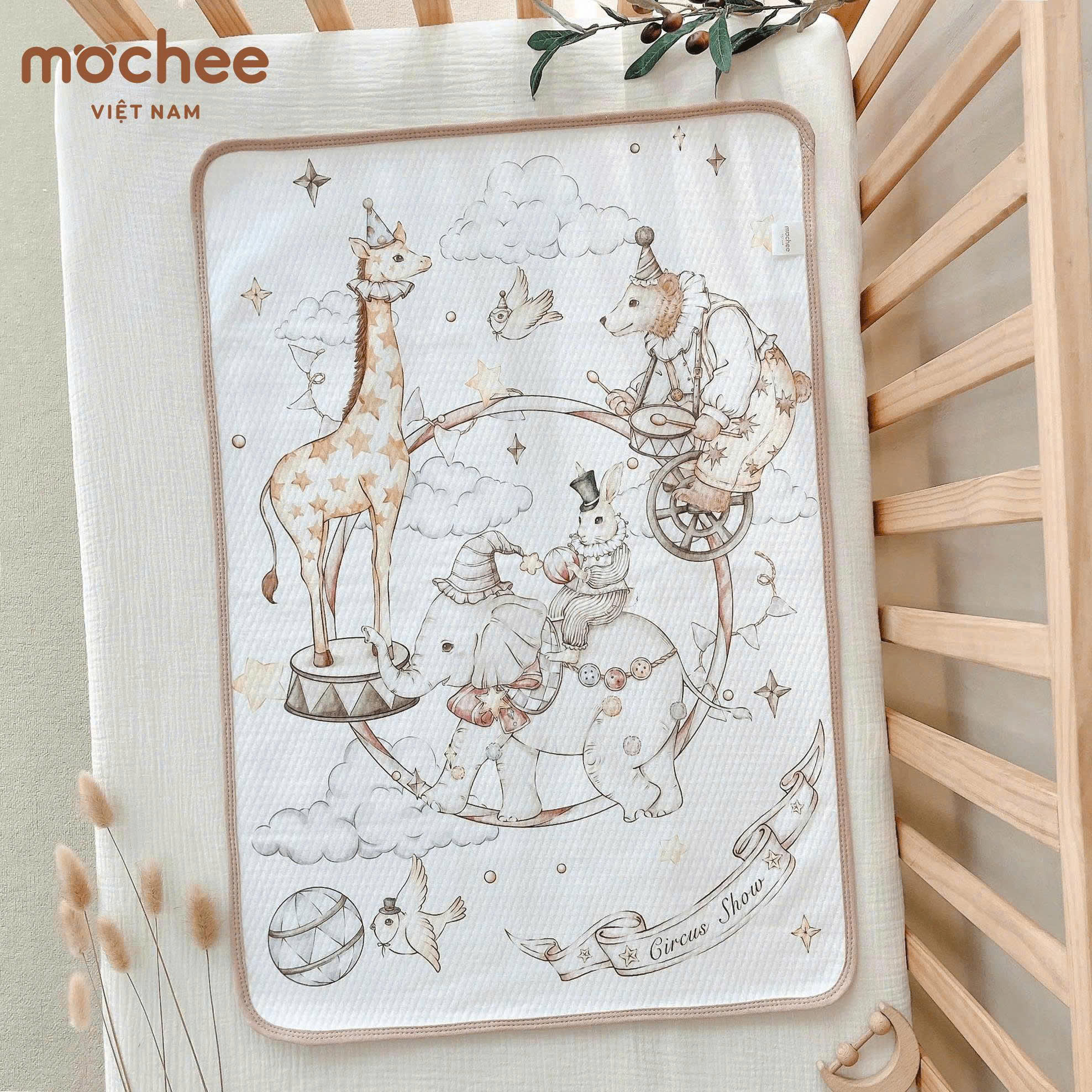 Lót chống thấm Cotton Hoạ Tiết mochee (50x70cm)_thumbnail_2