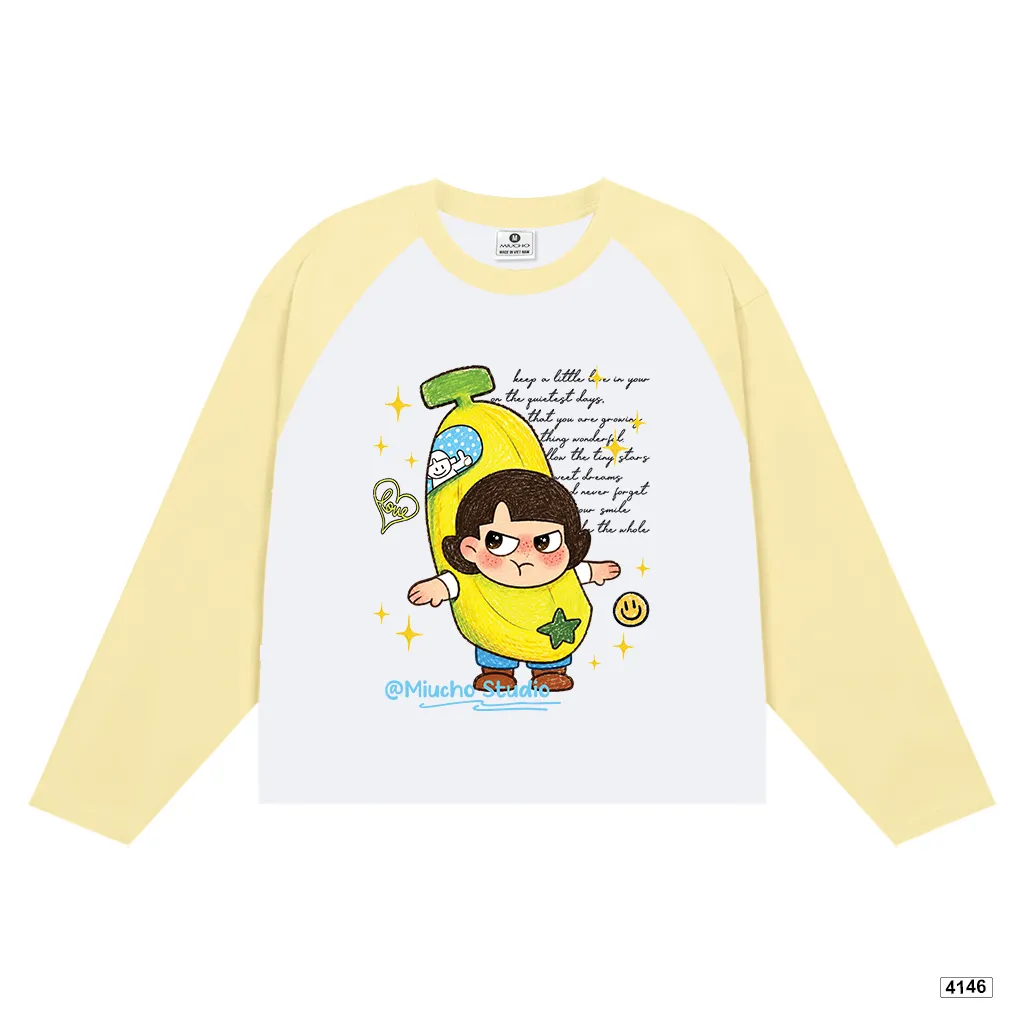 Áo thun tay dài form boxy phối tay Cartoon Miucho 4146_thumbnail_10