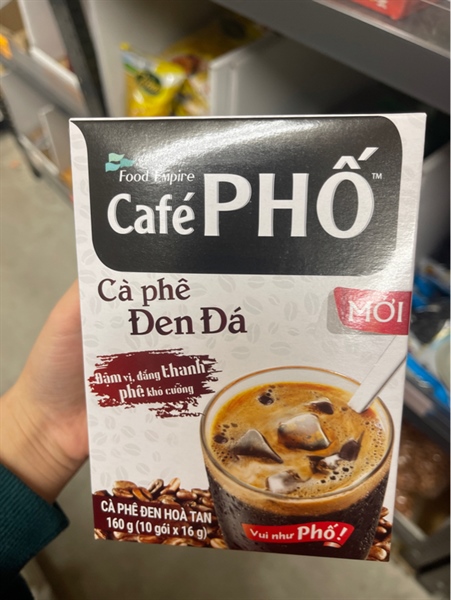 Cà phê phố đen đá ( hộp )