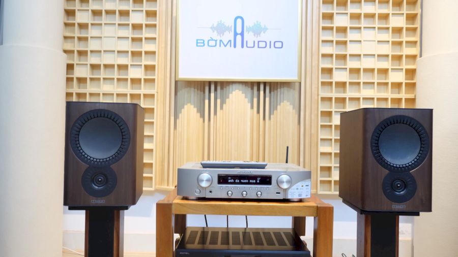 Hình ảnh chụp thực tế Combo Amply Marantz NR1200 + Loa Mission QX-2 MK II - B23 tại Bờm Audio