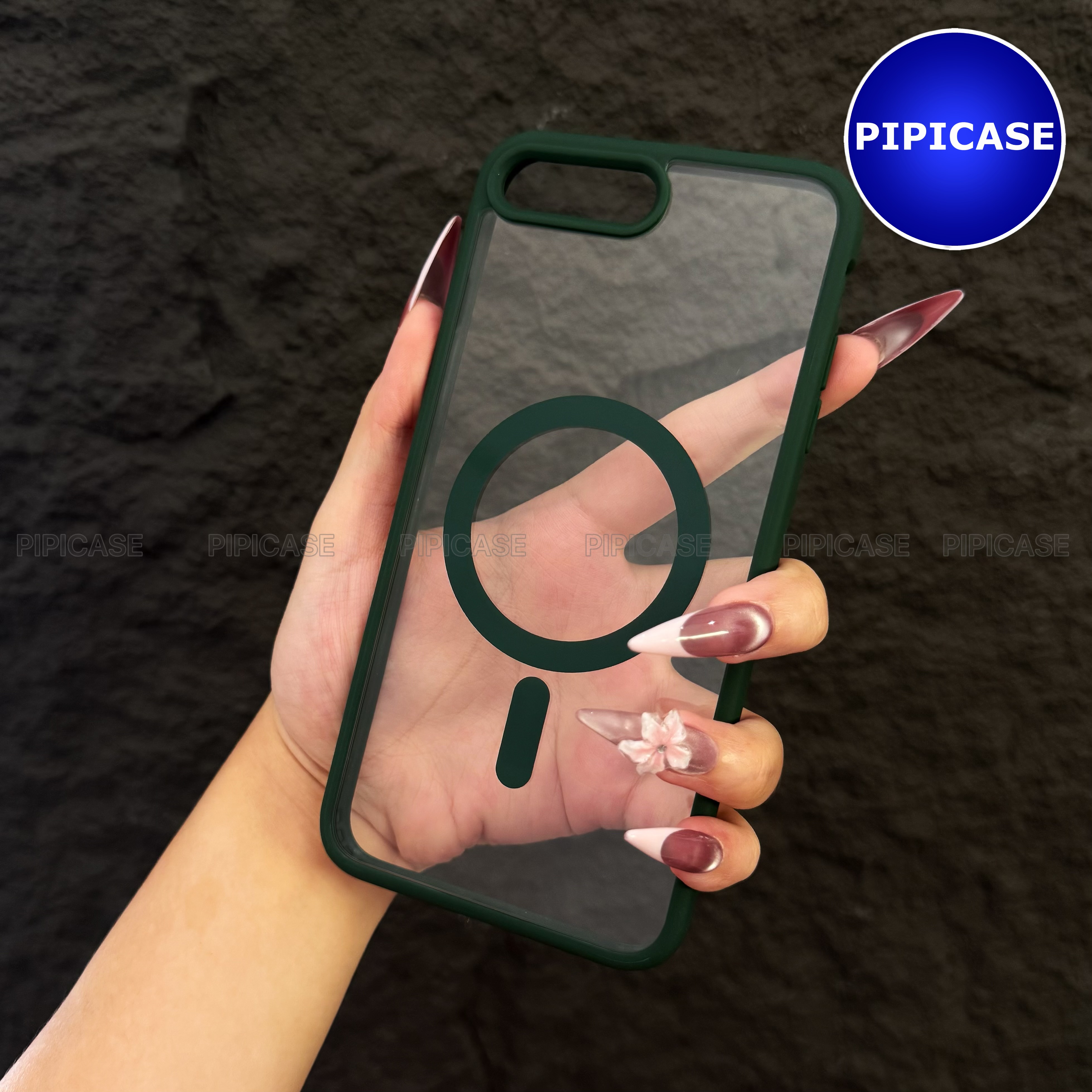 Ốp Lưng iPhone 7 Plus / 8 Plus - Chic - Xanh Lá
