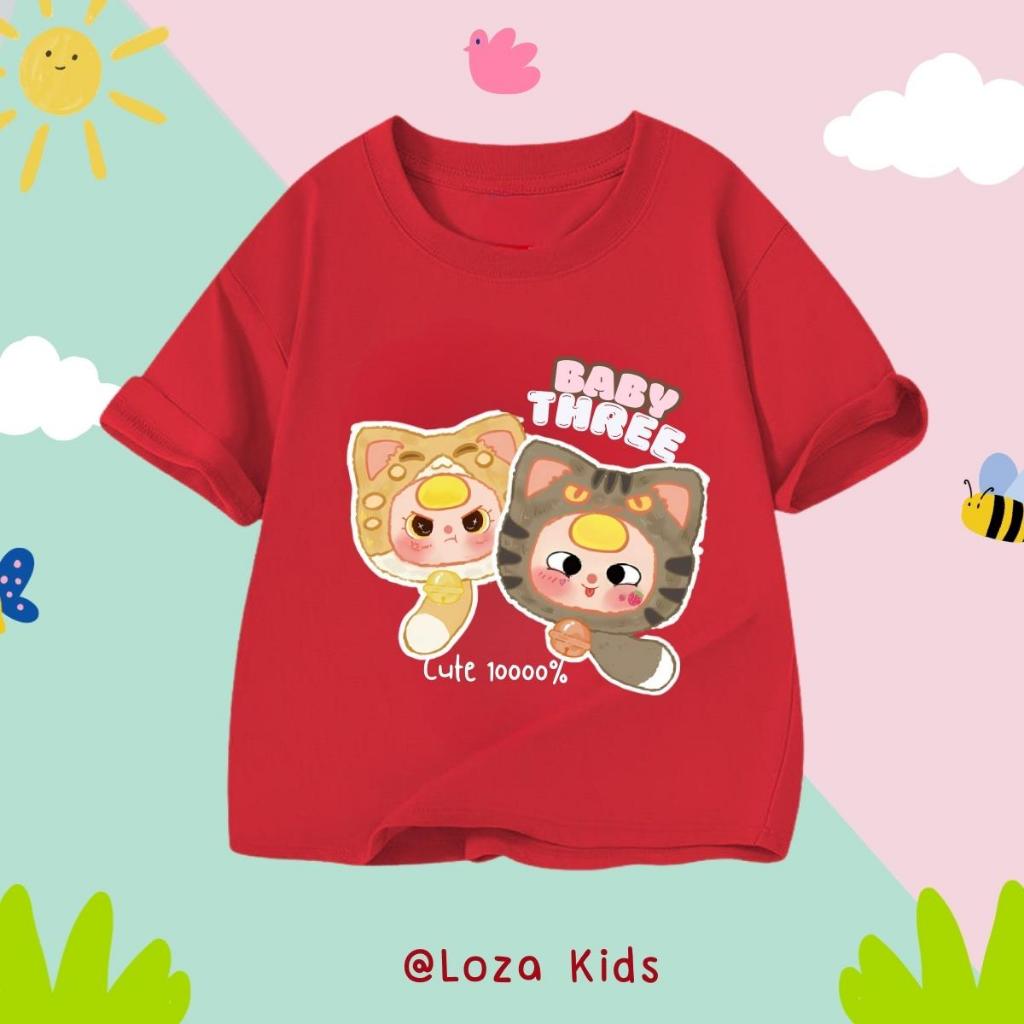 [XẢ KHO SIZE 130] Áo phông cho bé trai bé gái nhiều mẫu chất liệu thun cotton mềm mát size từ  22-26kg - Loza Kids XA006_thumbnail_21