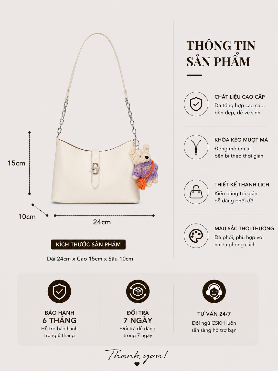 Túi CEDORA dáng thuyền size24 81072C_thumbnail_4