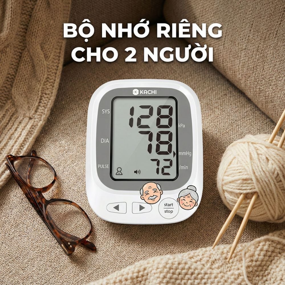 Máy đo huyết áp bắp tay Kachi JN-163B MK | Trợ lý AI đọc kết quả tiếng Việt | Hỗ trợ người cao tuổi mắt kém_thumbnail_4