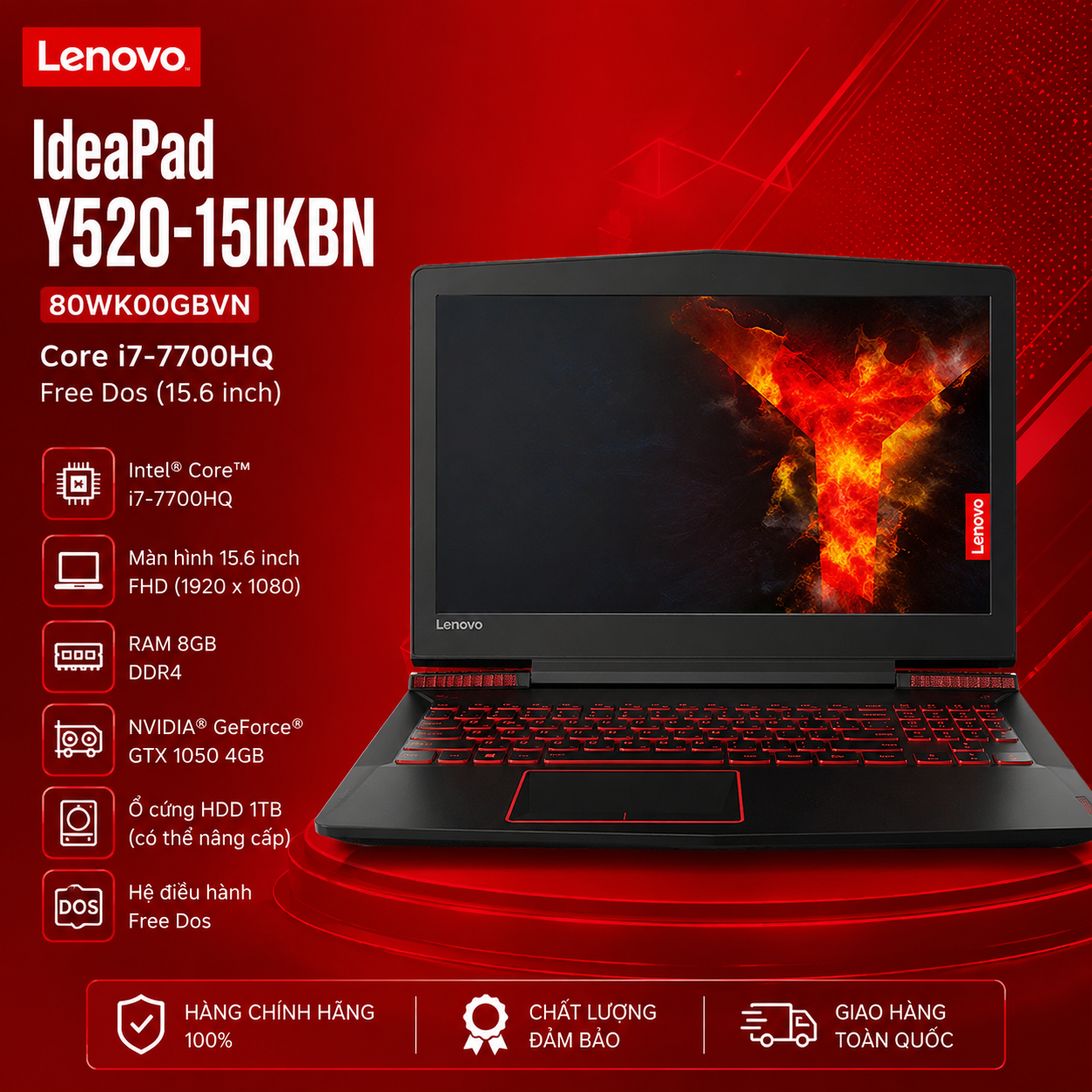 Laptop Lenovo IdeaPad Y520-15IKBN 80WK00GBVN Core i7-7700HQ / Free Dos (15.6inch) – Hàng Chính Hãng_thumbnail_5