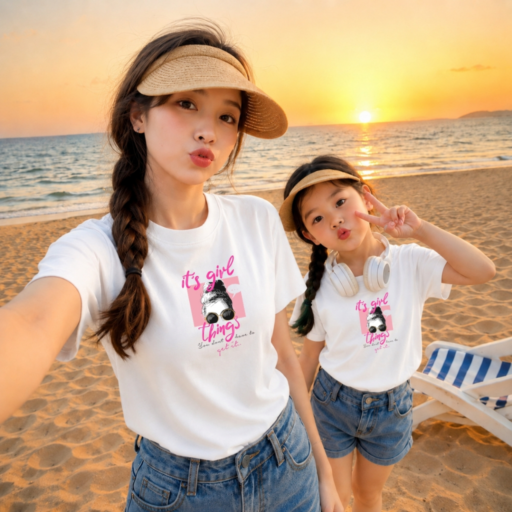 Áo đôi Mẹ&Bé gái nhiều hình xinh xắn, dễ mặc - Loza  G0190