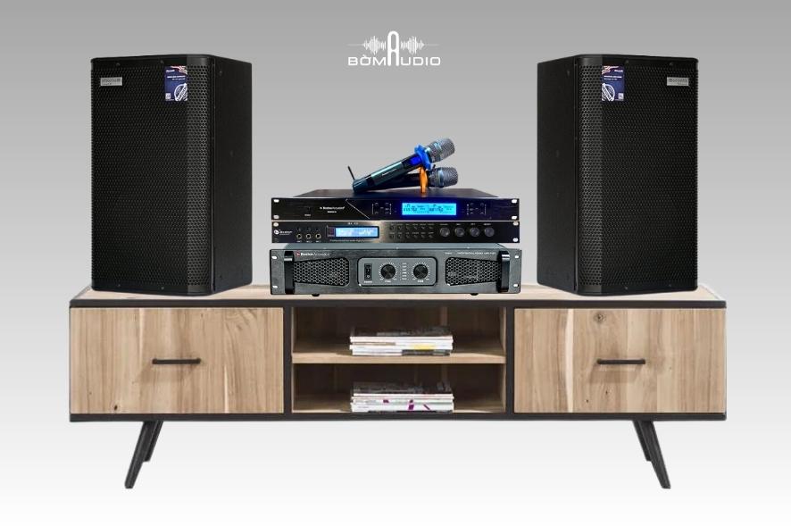 Combo Amply BOSTON ACOUSTICS PA600 + Vang số BOSTON ACOUSTICS X8 + Micro BOSTON ACOUSTICS WMS610 + Loa DBACOUSTIC FORCE 10 - B40