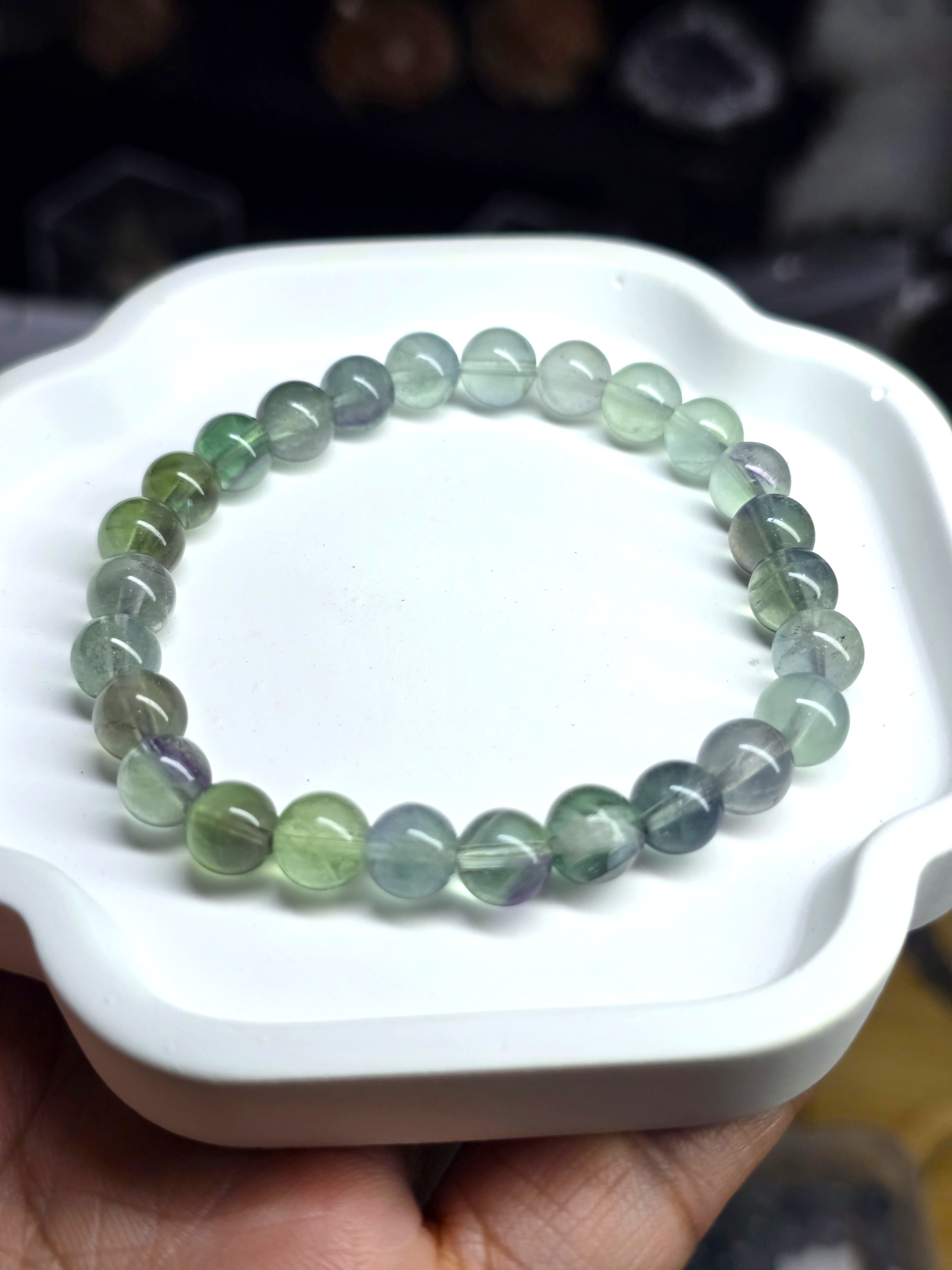 Vòng Đá Fluorite Xanh Lục