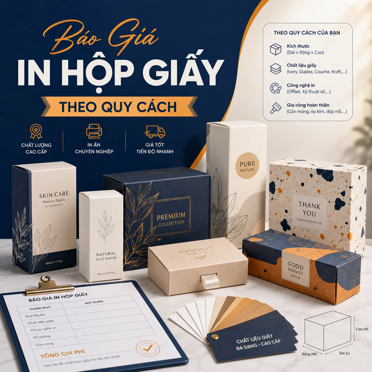 Báo Giá In Hộp Giấy Theo Quy Cách | In Ấn SG