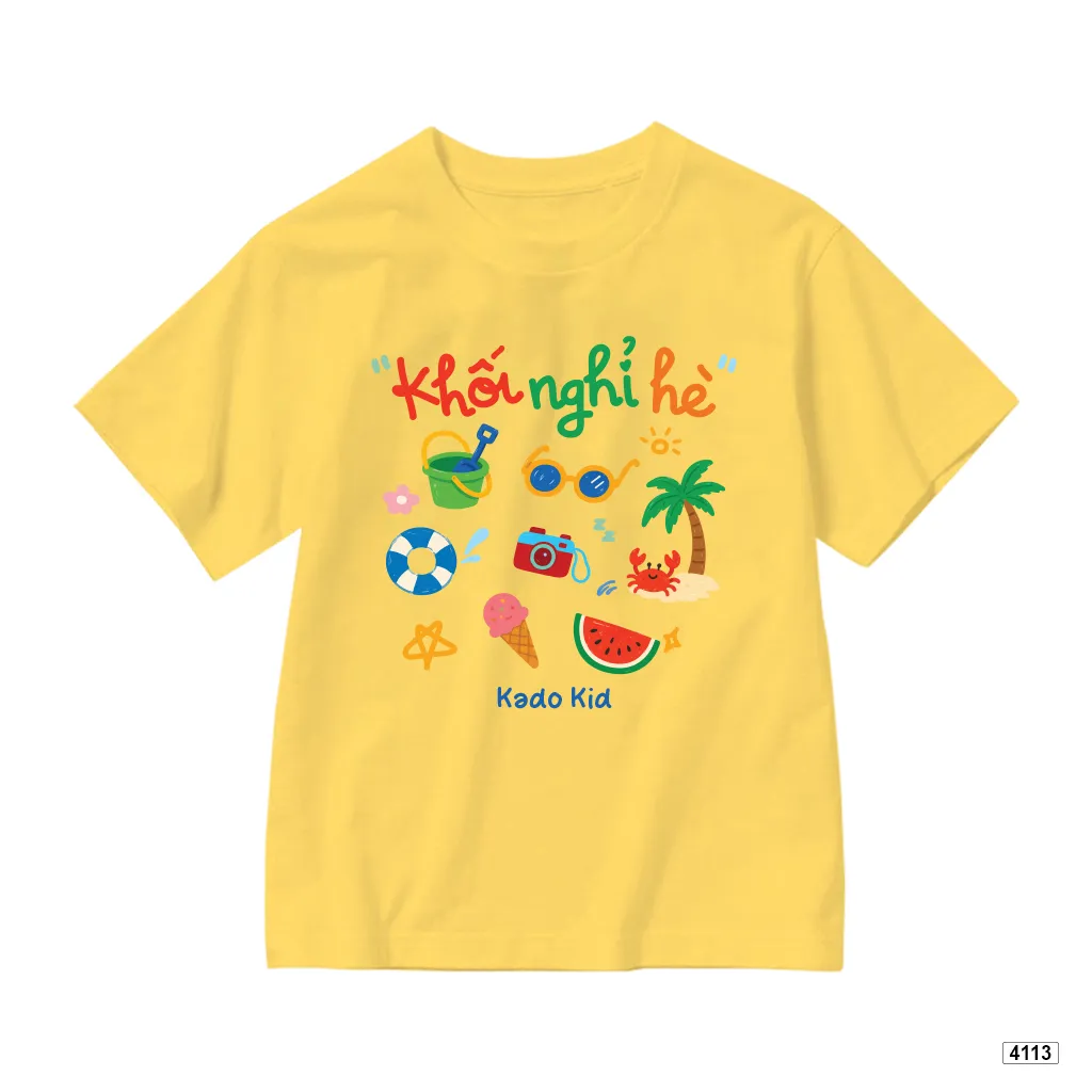 Áo thun bé trai bé gái Khối nghỉ hè Kado 4113_thumbnail_0
