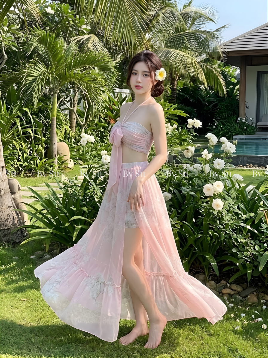 M40 - Set Áo & Chân Váy Voan Tơ Cao Cấp_thumbnail_2