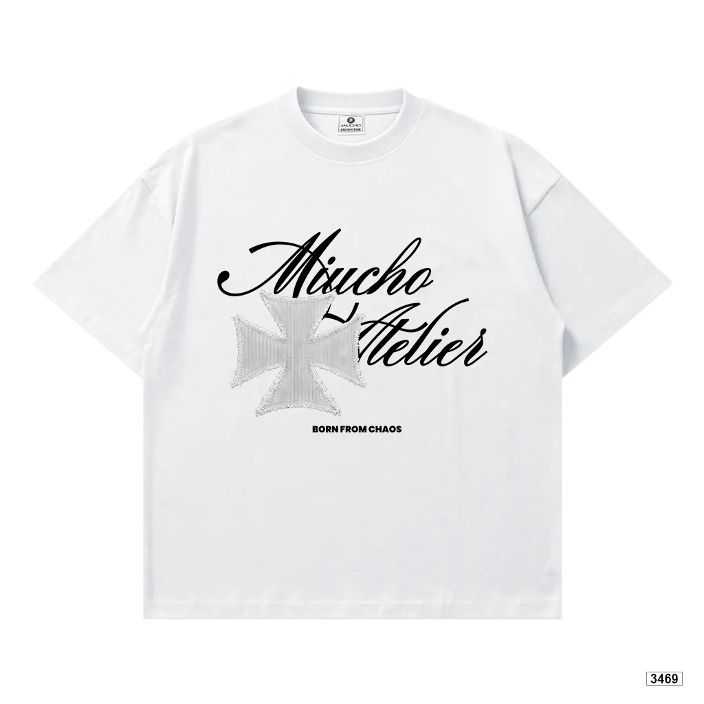 Áo thun boxy nam nữ dày dặn đứng form thiết kế cổ điển Miucho 3469_thumbnail_9