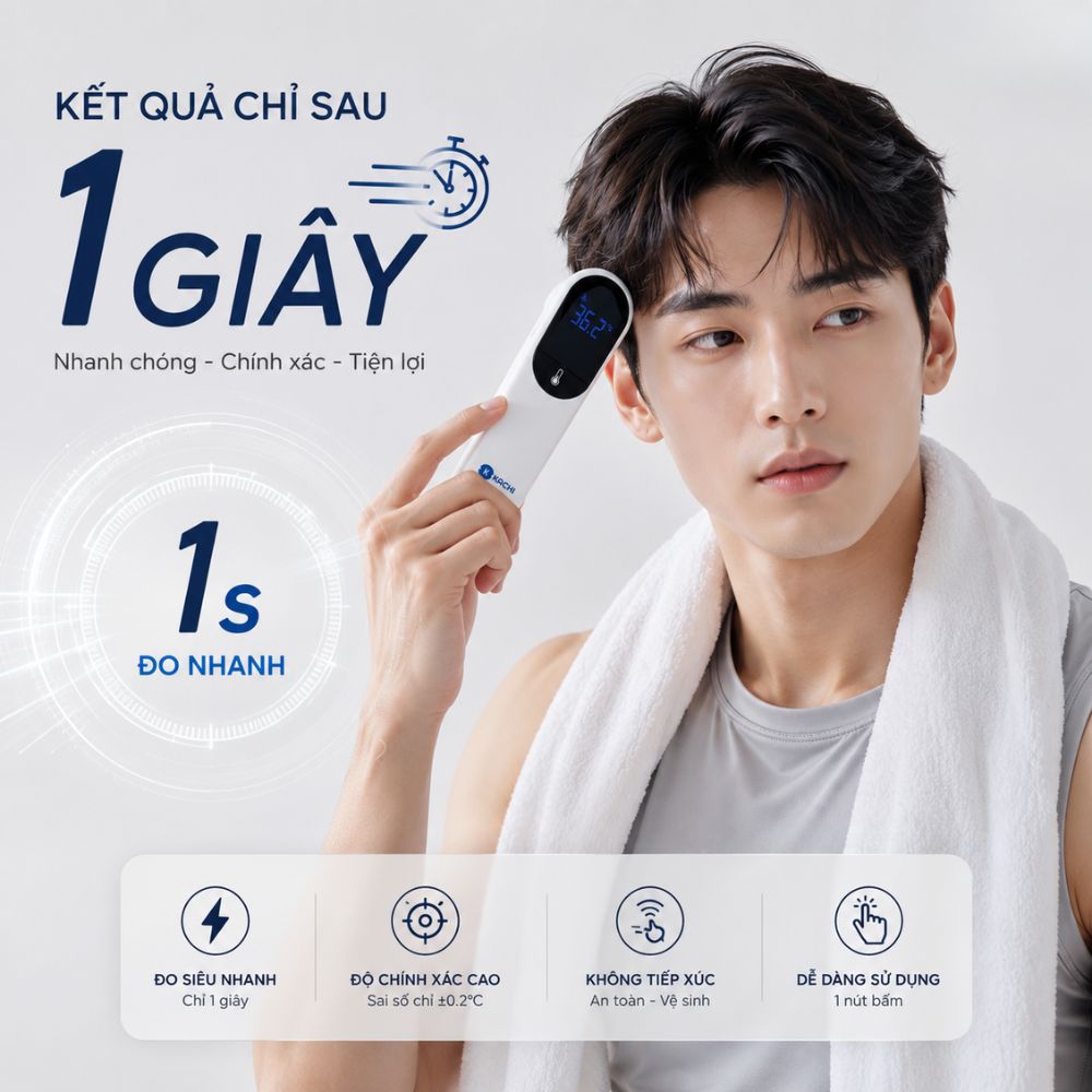 Máy Đo Nhiệt Kế Kachi JXB-315 MK | Đo nhiệt độ cơ thể, nhiệt độ phòng, nhiệt độ bề mặt đồ vật_thumbnail_9