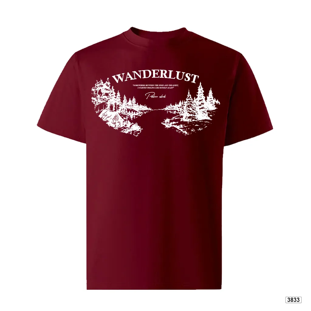 Áo thun nam Wanderlust aesthetic phong cách tối giản Hàn Quốc dễ phối Polux 3833_thumbnail_17