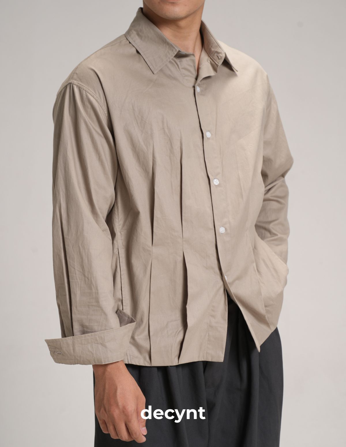 Pleated shirts decynt - Áo sơ mi xếp ly chất liệu 100% cotton hàn_thumbnail_14