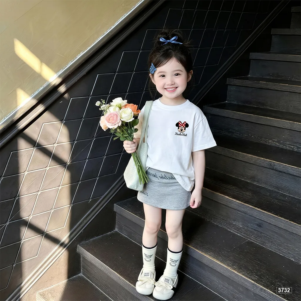 Áo thun bé gái nhân vật hoạt hình Chuột Miinie siêu yêu Kado 3732_thumbnail_3
