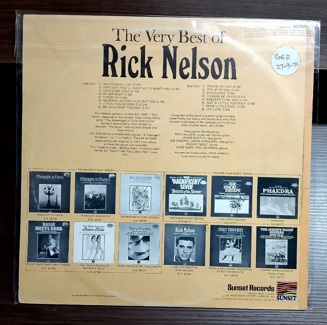 RICK NELSON - VERY BEST _thumbnail_1
