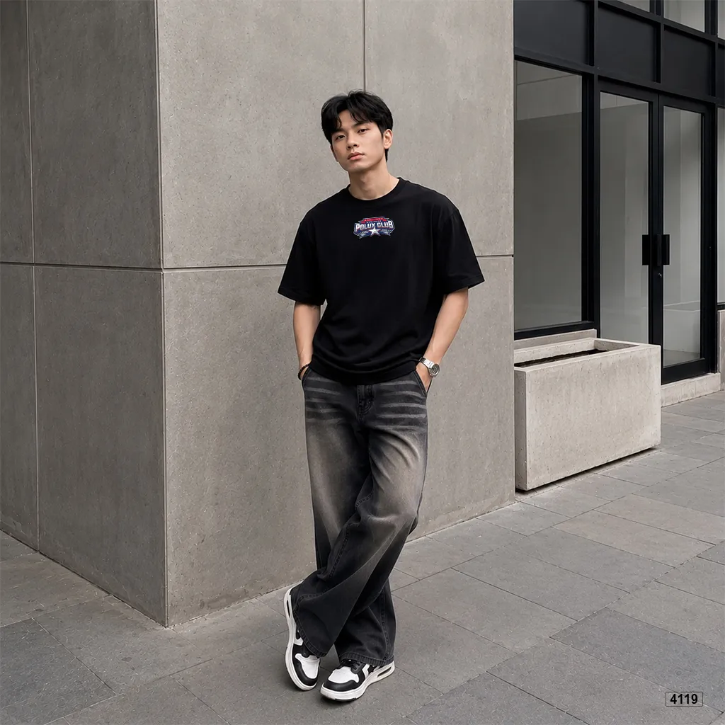 Áo thun nam form rộng street style cá tính Polux 4119_thumbnail_6