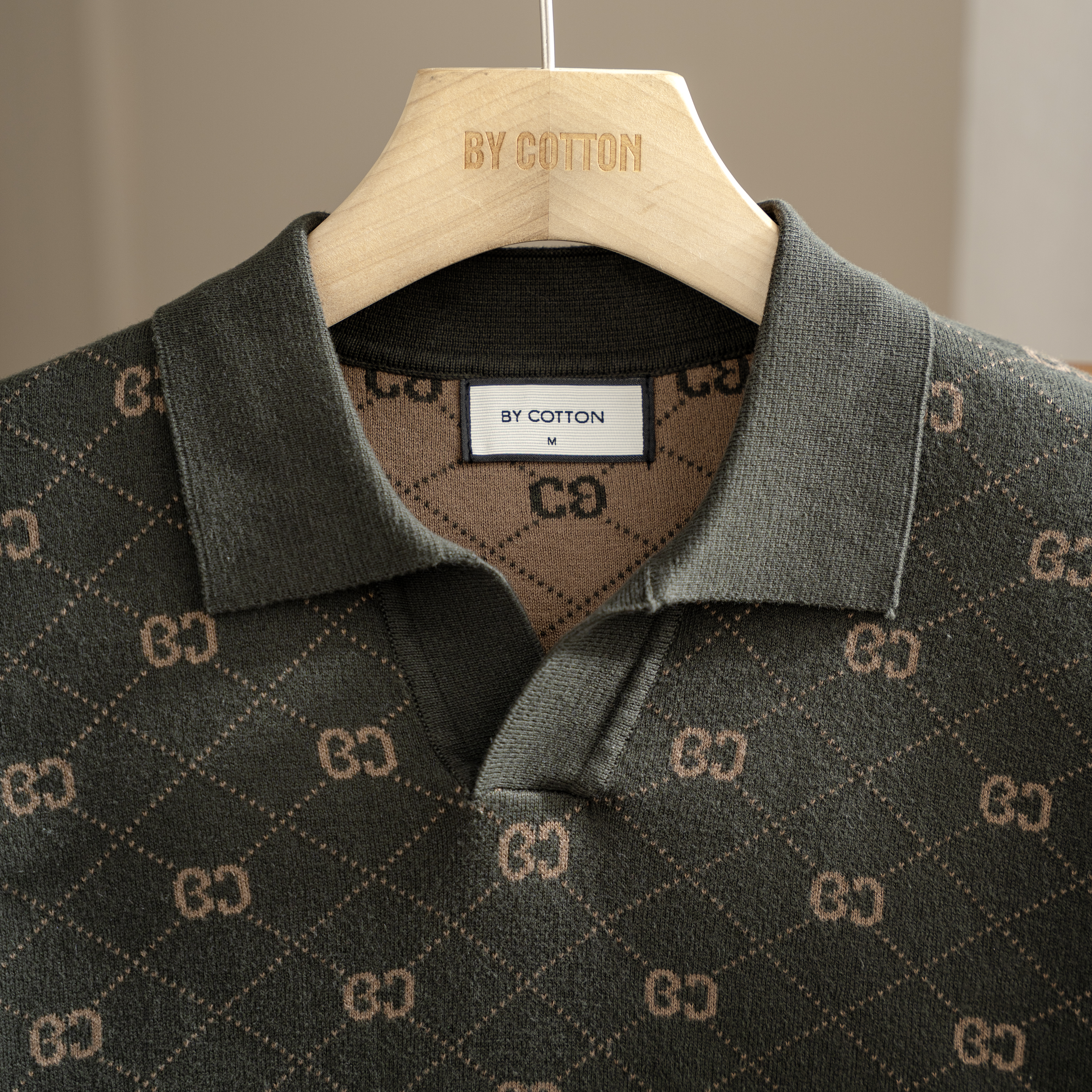 Áo Polo Nam Dệt Kim By Cotton Monogram_thumbnail_13