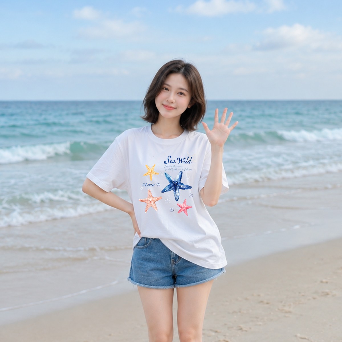 [Form Rộng] Áo phông in hình BST Biển - Loza G0193_thumbnail_6