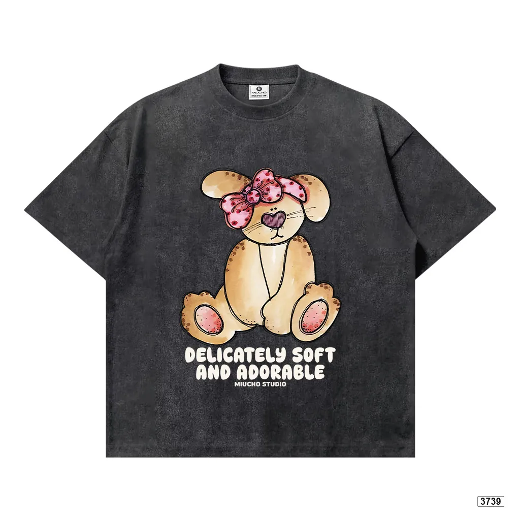 Áo thun nữ form boxy mùa hè chất thoáng mát phong cách dễ thương Miucho 3739_thumbnail_0