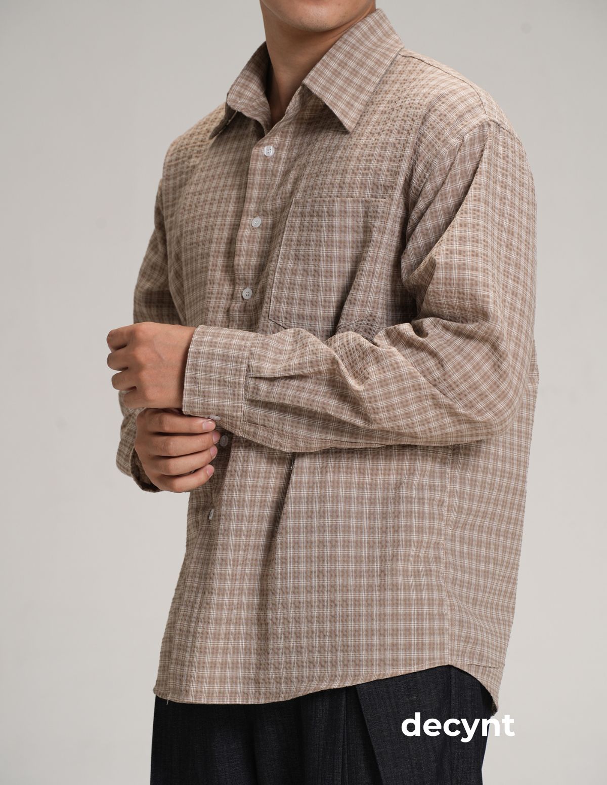 decynt Shirt 02 - Áo sơ mi caro dài tay chất liệu xốp_thumbnail_7