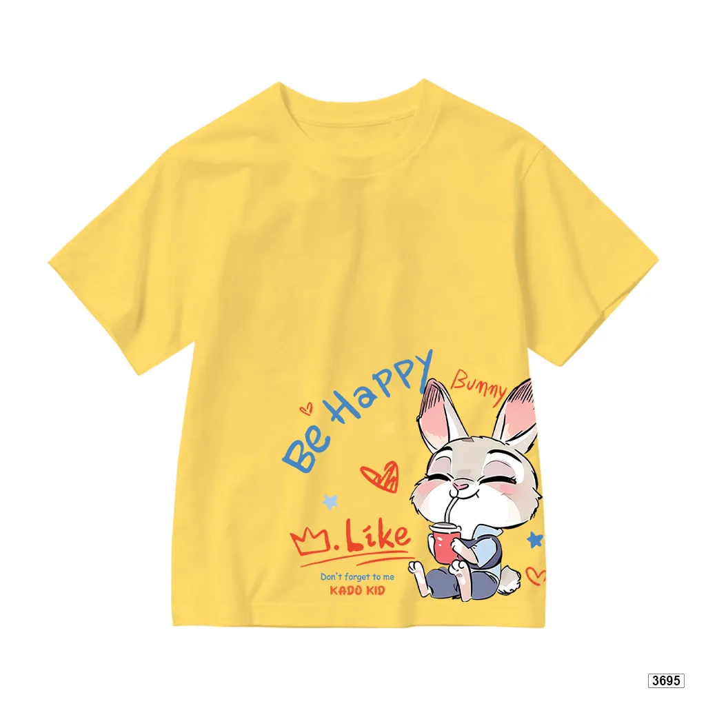 Áo thun bé gái form rộng chất thoáng mát hoạt hình Thỏ Kado 3695_thumbnail_0