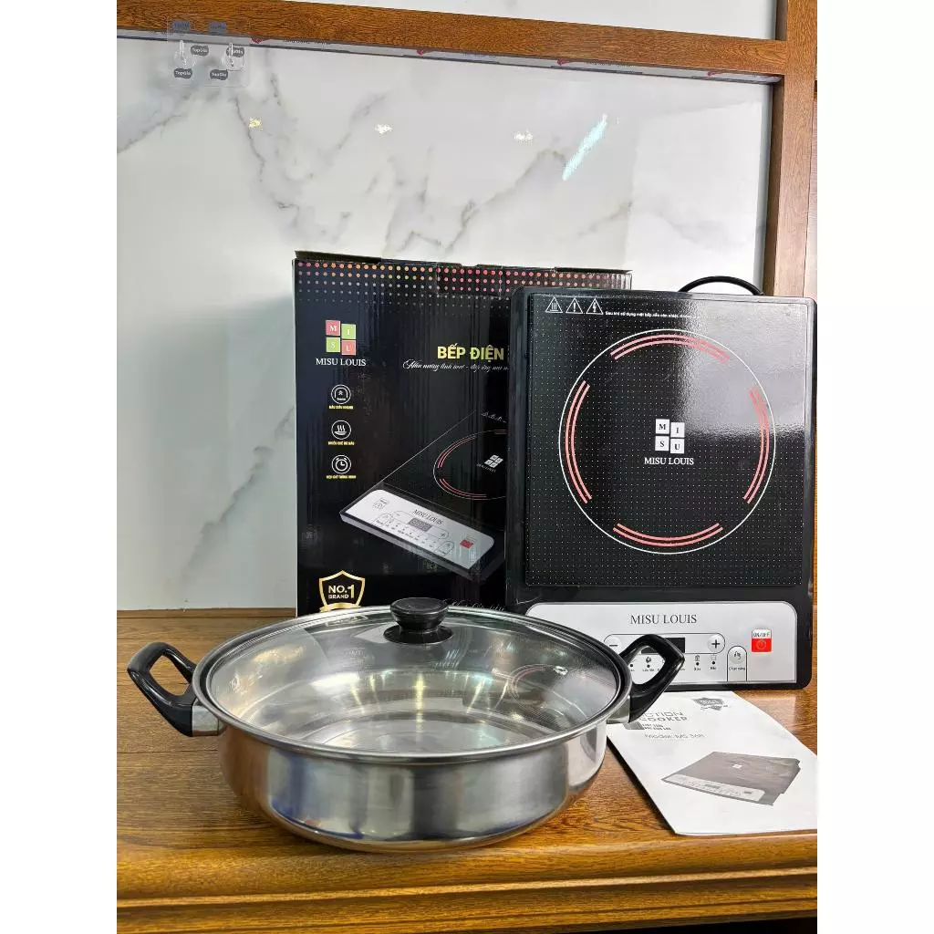 Bếp Điện Từ Cảm Ứng 2000W Tặng Kèm Nồi Kính Cường Lực Toàn Phần Tiết Kiệm Điện An Toàn Dễ Sử Dụng Đa Dạng Chế Độ Nấu Ăn_thumbnail_5