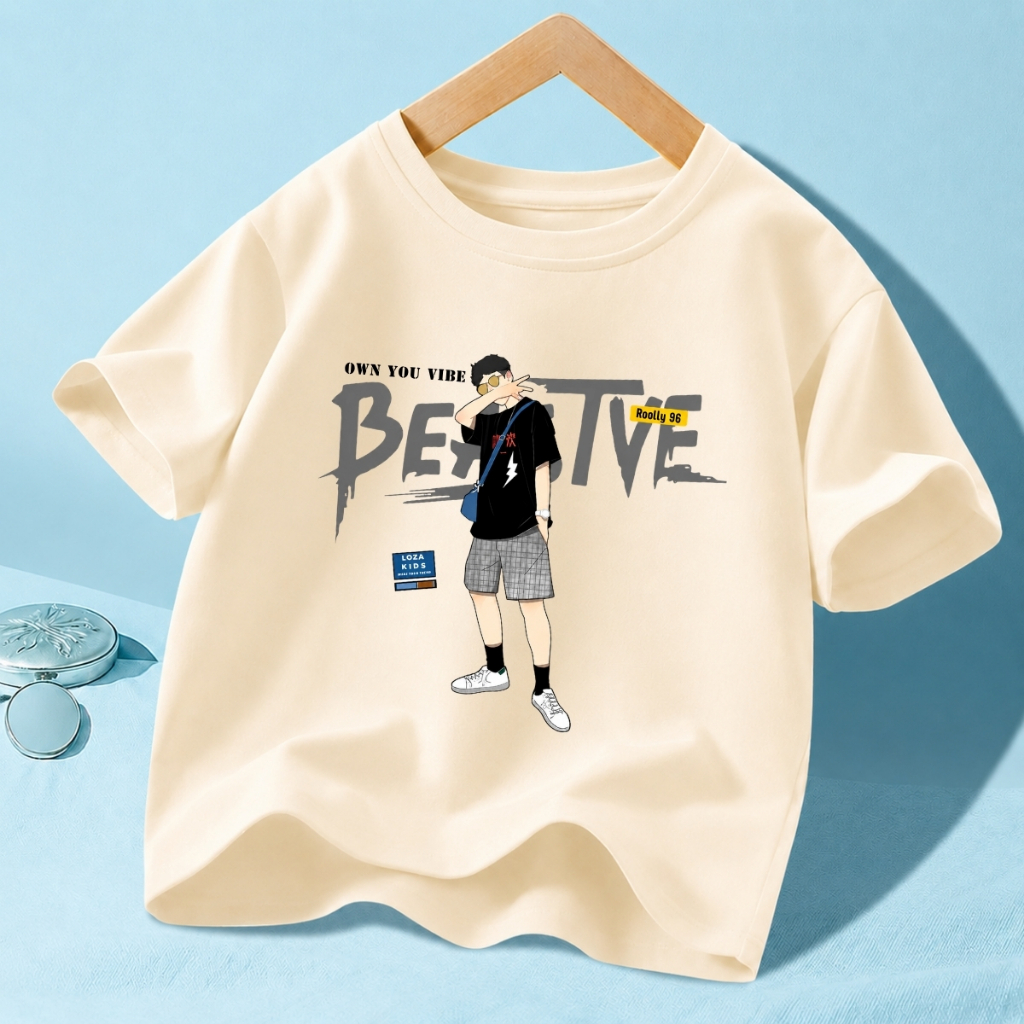Áo phông bé trai hình cậu bé LOZA KIDS - Mã AT3624_thumbnail_0