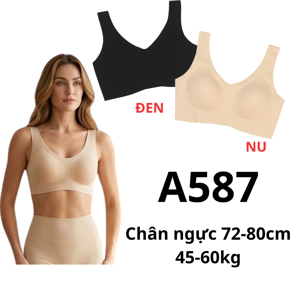 A587 - Áo bra tròng free size