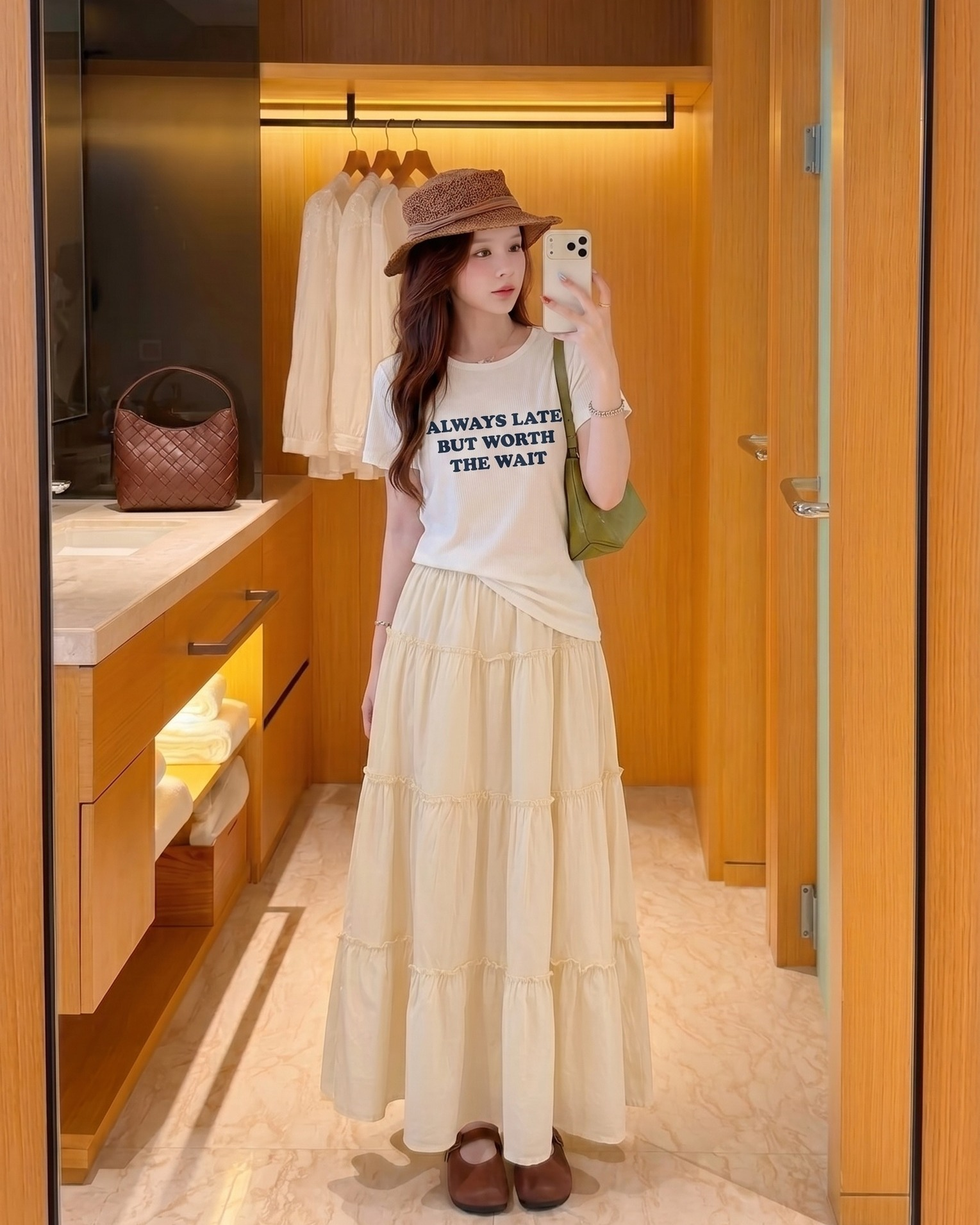 Áo Thun Nữ Slimfit ALWAYS LATE NT.2600033 (B) (0687)_thumbnail_2