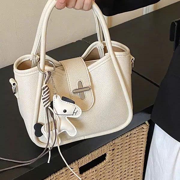 Túi Xách Nữ Cunbag Đeo Chéo Công Sở Cao Cấp Túi Xách Tay Da Vân Hạt Phối Charm Ngựa Pony Style CUN779