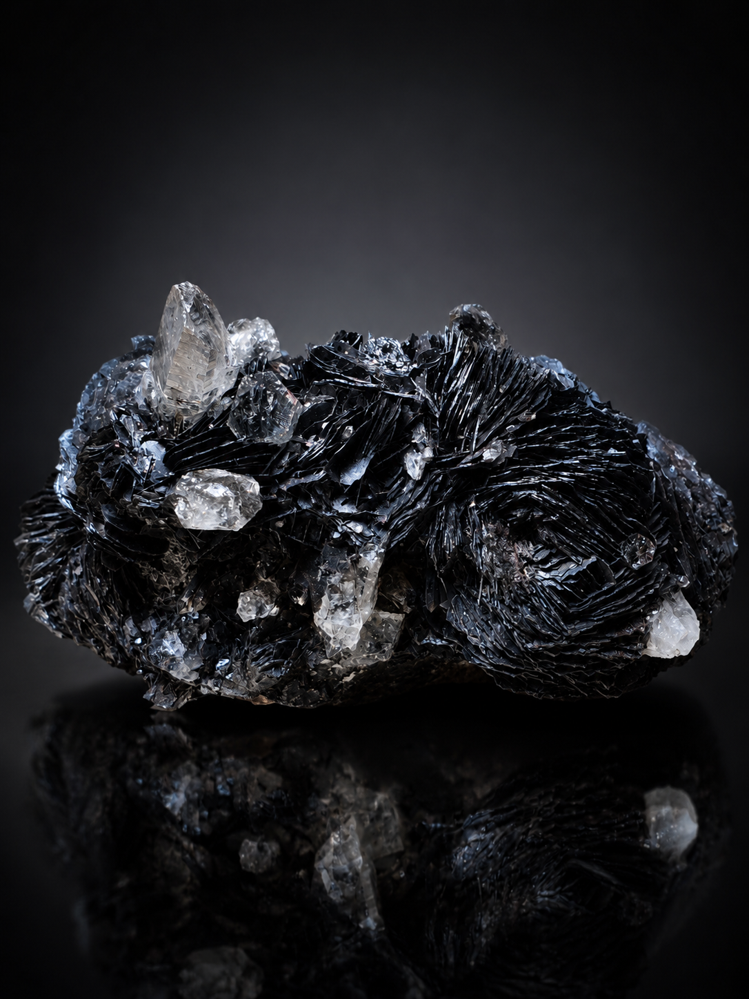 Tinh thể Hematite var. Specularite cộng sinh Thạch Anh – Premium Collection