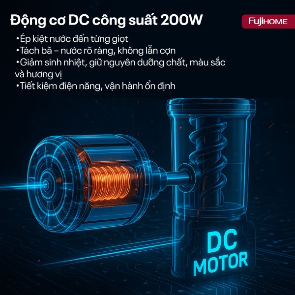 Máy ép chậm nguyên quả Fujihome SJ50C_thumbnail_3