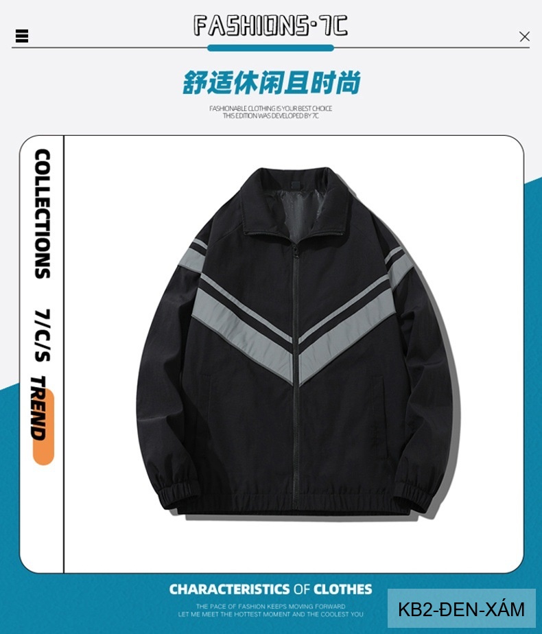 KB2 - Áo khoác nam cổ bẻ phong cách Hong Kong, form rộng, in họa tiết sọc V thời trang_thumbnail_19