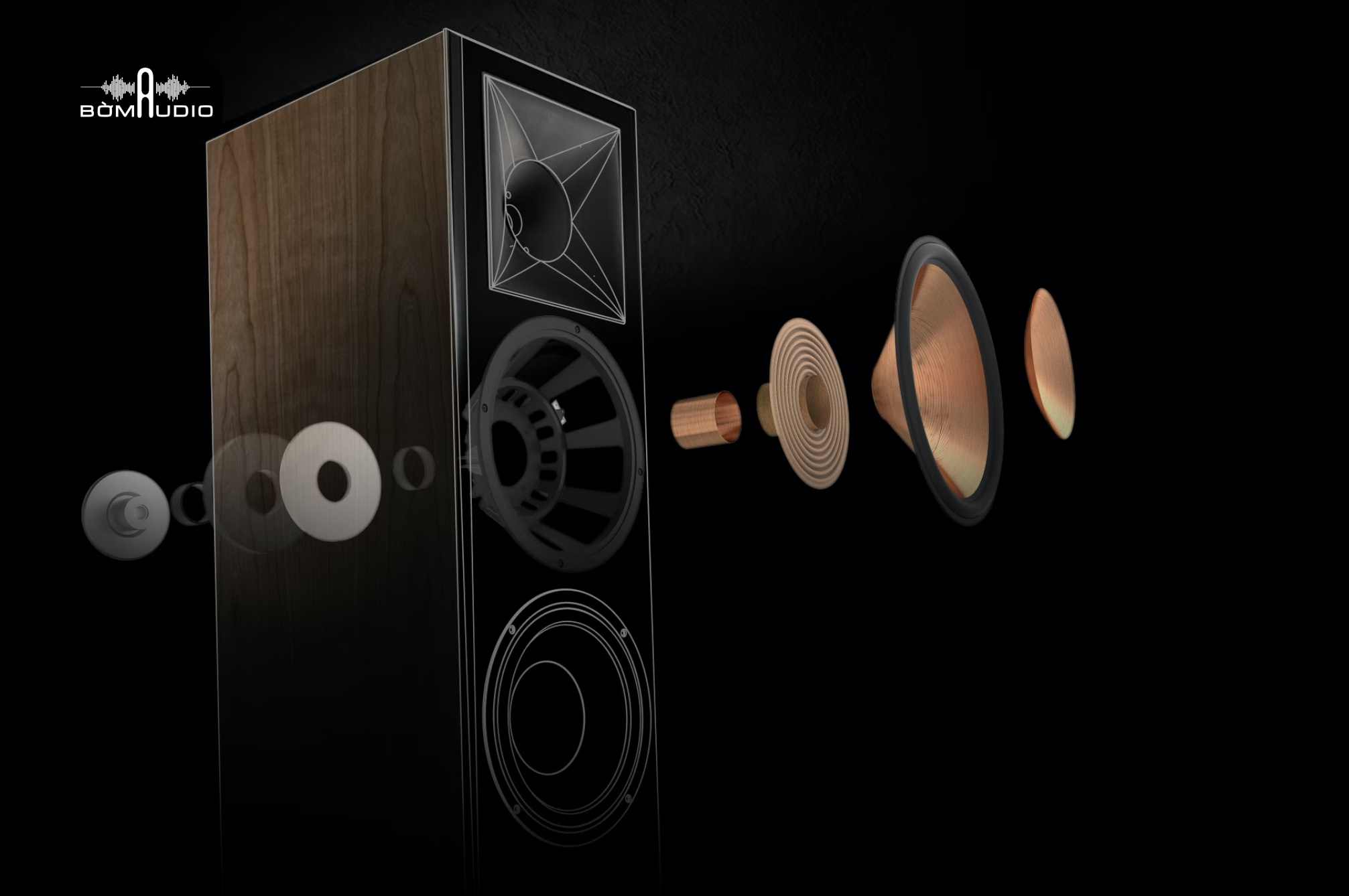 Khung nhôm đúc subwoofer cao cấp 