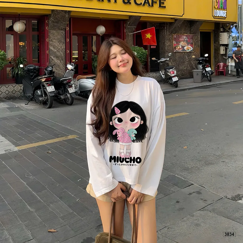Áo thun boxy tay dài Baby Girl raglan mix màu Miucho 3834_thumbnail_4