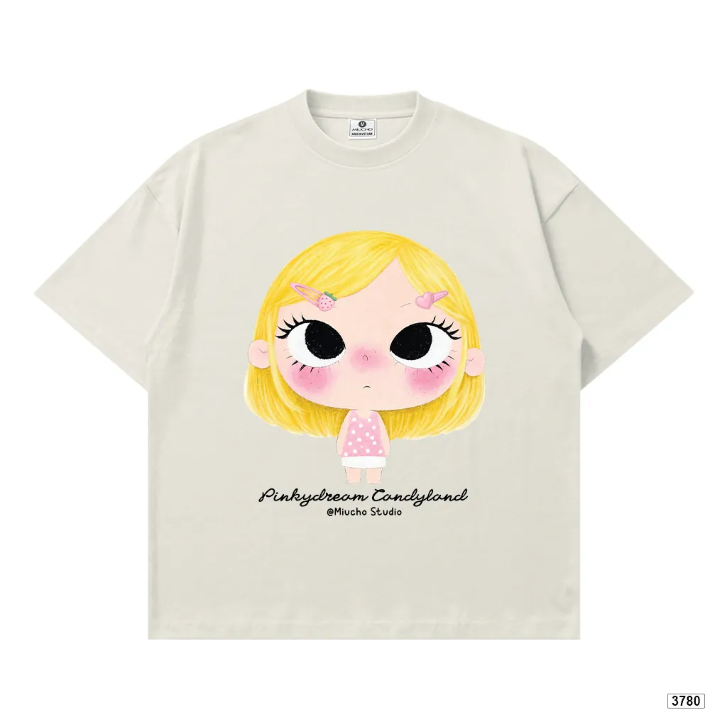 Áo thun nữ form boxy Kawaii Girl bé gái dễ thương style Hàn Quốc Miucho 3780_thumbnail_11