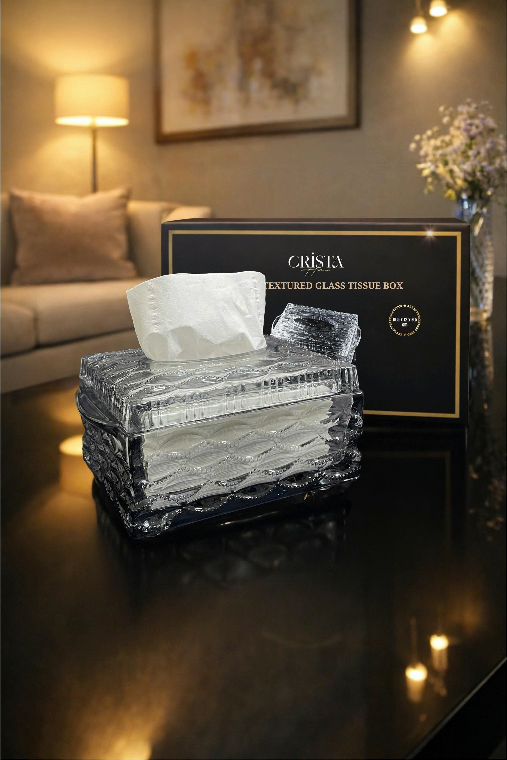 Hộp đựng giấy ăn vân sóng 18.5*12*9.5cm Crista home_thumbnail_16