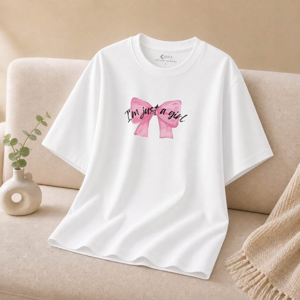 [[Form rộng] Áo phông màu trắng nhiều mẫu hình in dễ thương - Loza G0556_thumbnail_10