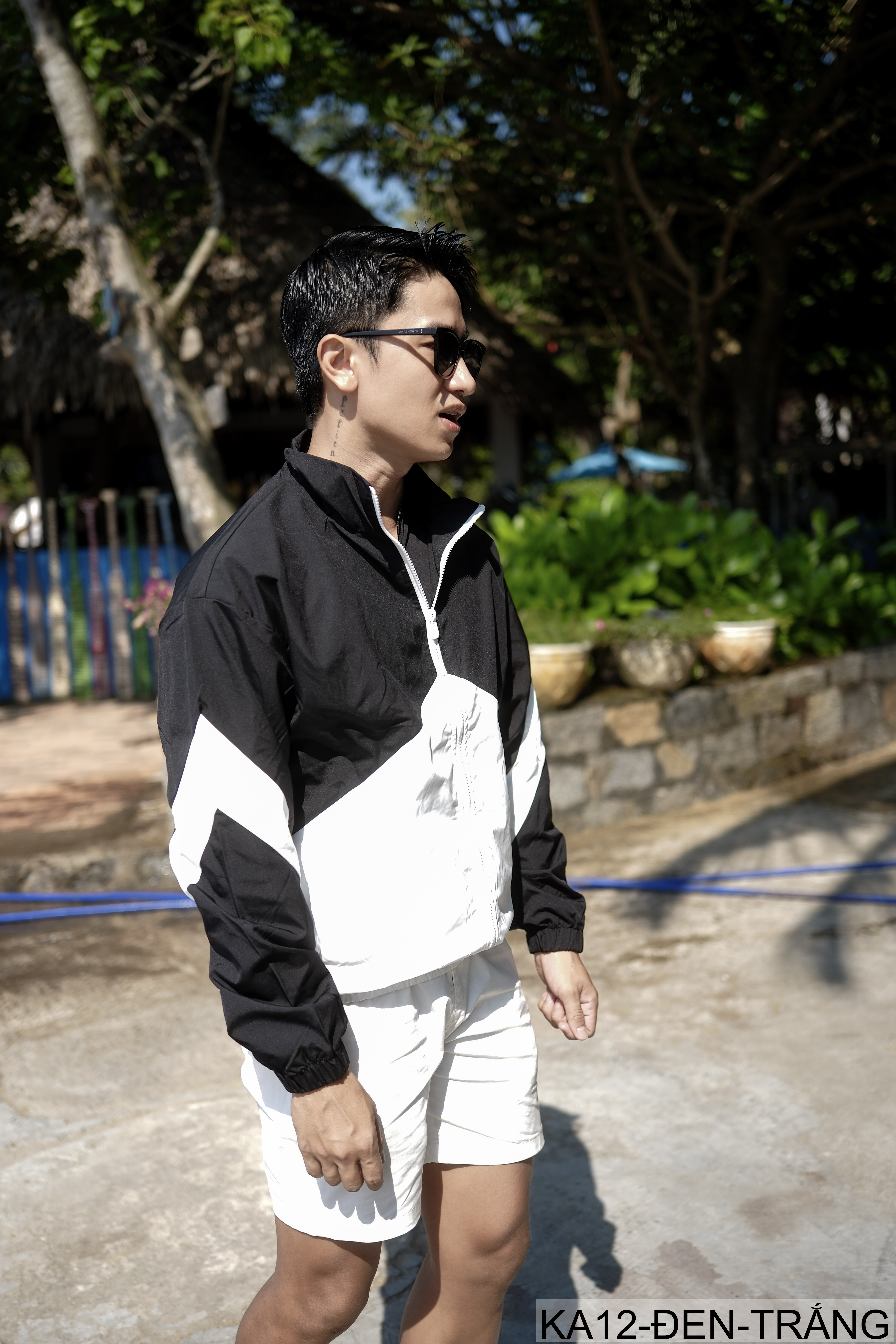 KA12 - Áo khoác nam cổ đứng phối màu trẻ trung phong cách Hàn Quốc_thumbnail_4