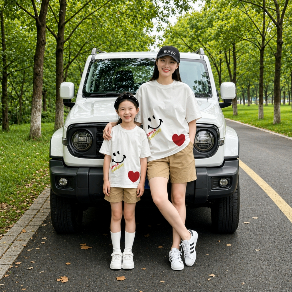 Áo phông gia đình 3,4,5 người hình mặt cười - Loza GĐ3599_thumbnail_4