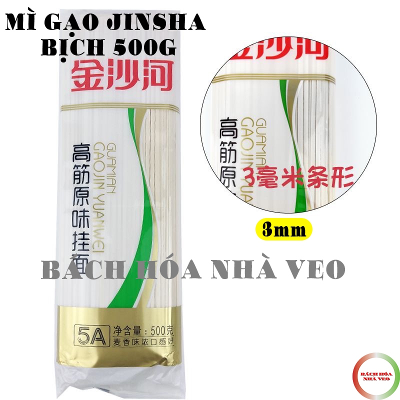 Mỳ Sợi Jinsha, Mỳ Trường Thọ Bịch 750g và 500g, Sợi (Tròn, Dẹt) Hàng Chuẩn, Date Mới_thumbnail_11