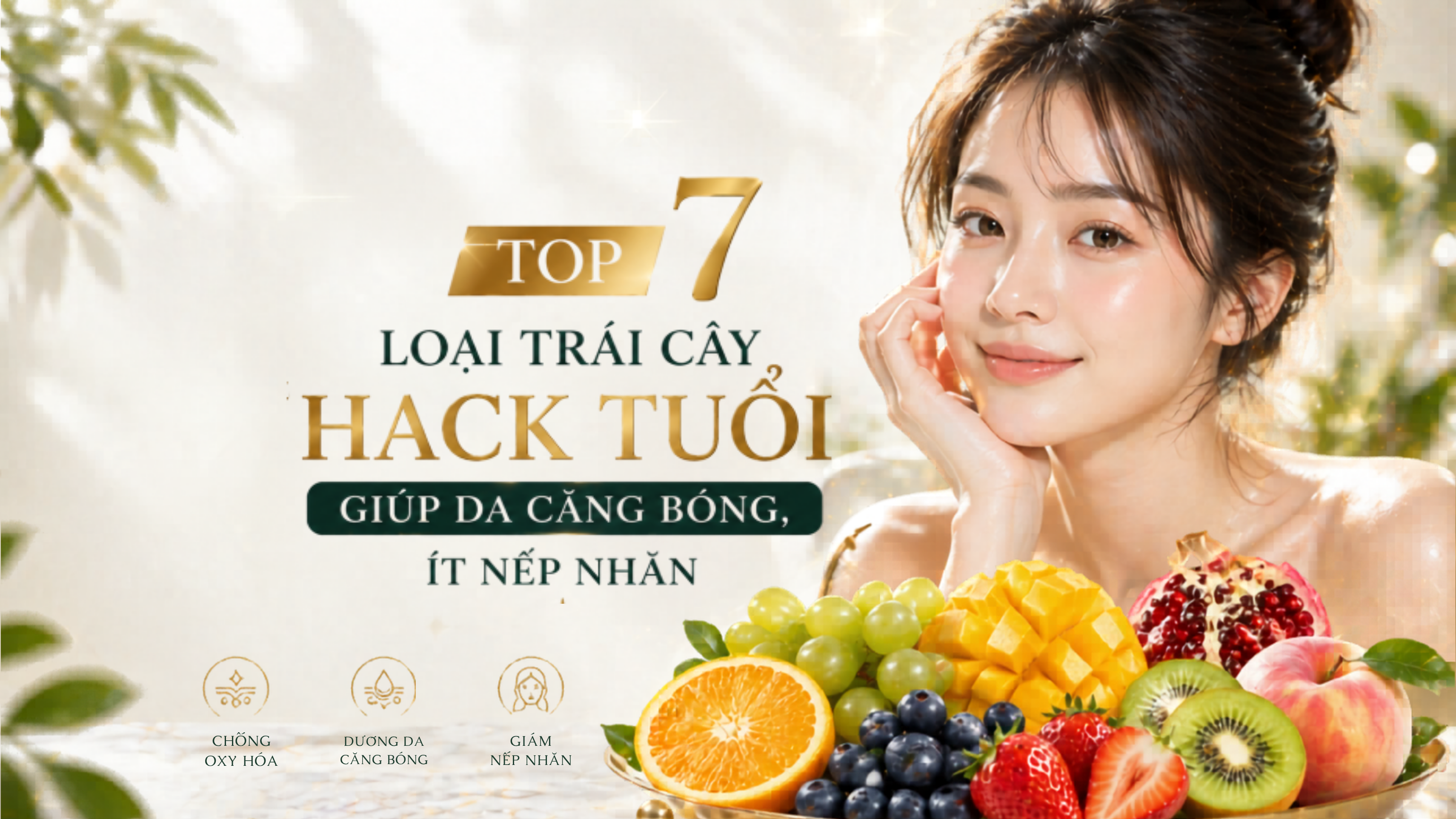 Ăn trái cây gì chống lão hóa? Top 7 loại trái cây “hack tuổi” giúp da căng bóng, ít nếp nhăn