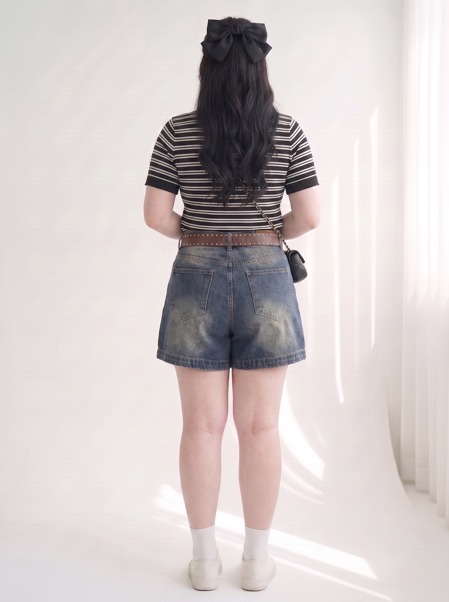 BIGSIZE NỮ - Quần short jean lửng đính đá T-QSJ69_thumbnail_2