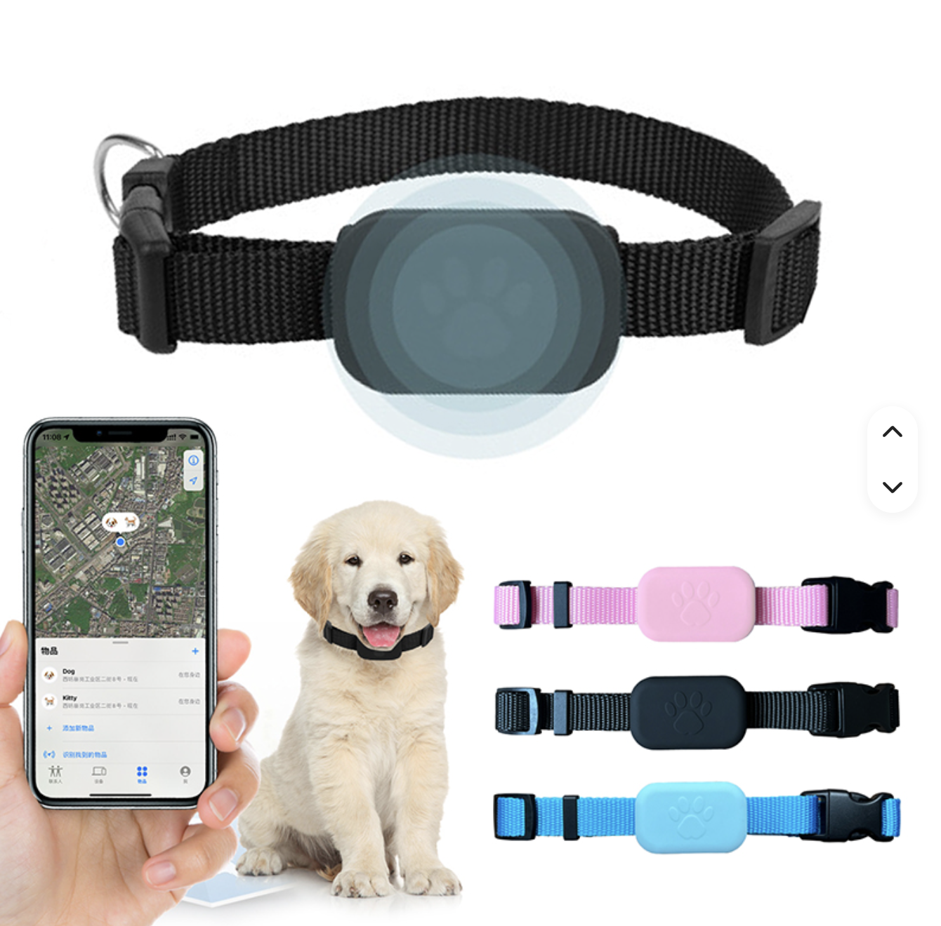 COLLAR CON GPS PARA MASCOTAS