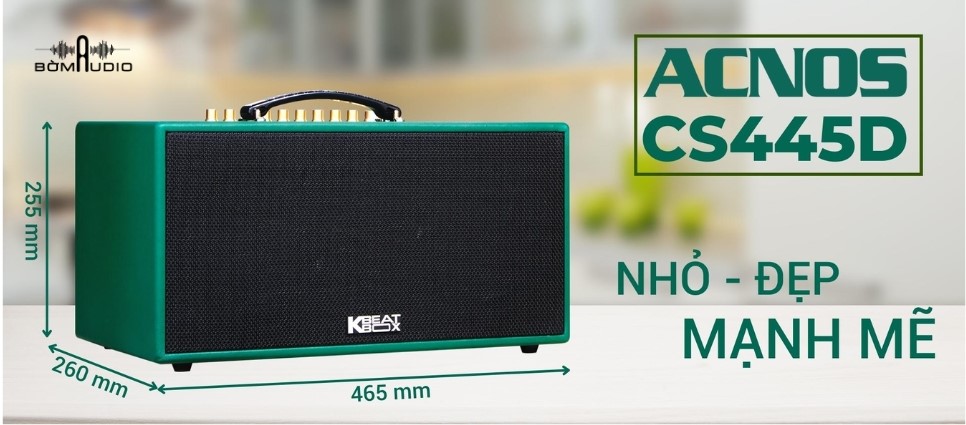 Đánh giá chi tiết loa karaoke di động Acnos CS445D