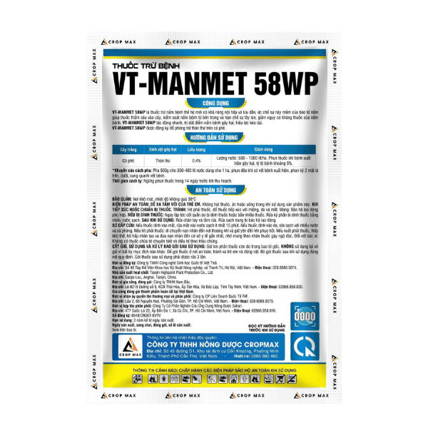 Rido Max 72WP - Mancozeb Xanh Đặc Trị Sương Mai & Thối Rễ